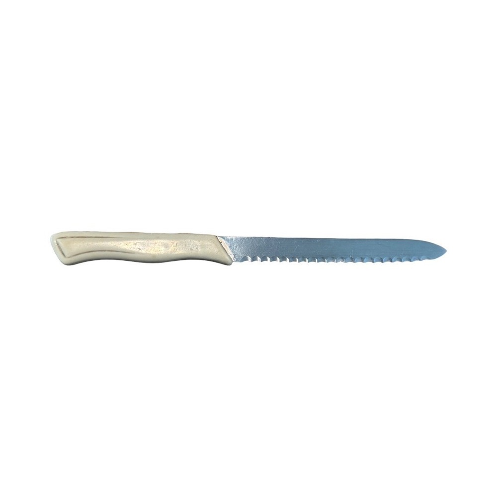 J.A. Henckels Friodur Serrated Knife Vintage German Solingen Stainless Cream